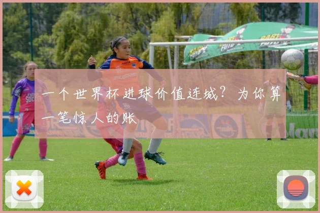 一个世界杯进球价值连城?为你算一笔惊人的账